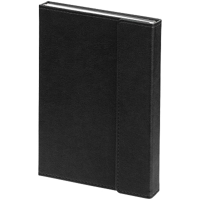 Ежедневник Flap на заказ, недатированный, черный (Чёрный)