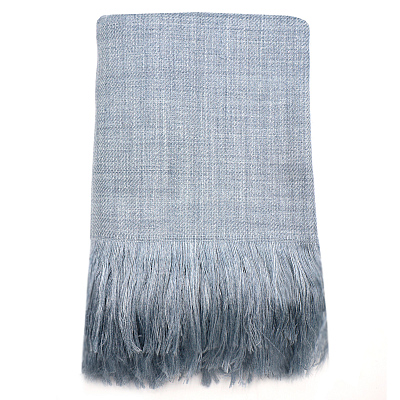 Плед полушерстяной COMFORT, светло-серый 