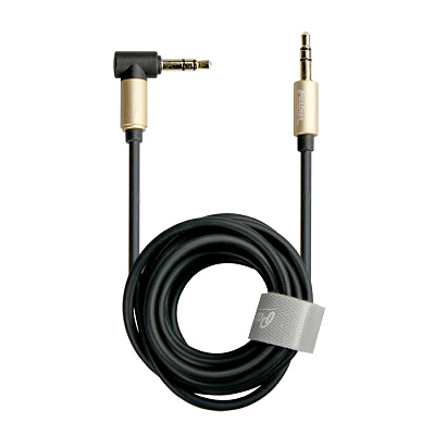 Аудиокабель Partner AUX, угловой (Чёрный)