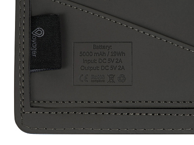 Органайзер с функцией беспроводной зарядки Manner, 5000 mAh