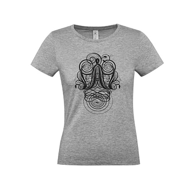 Футболка женская «Антиква А»  (Серый меланж)