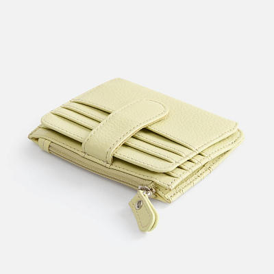 Картхолдер на молнии Unison, светло-зеленый (Зеленый)