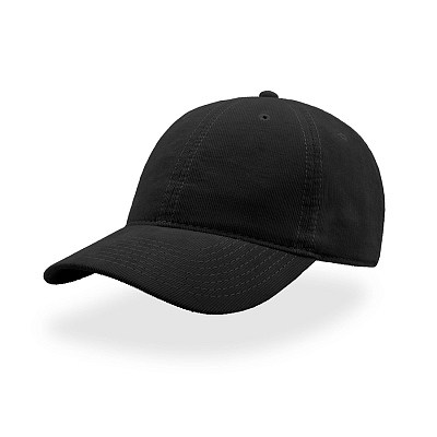 Бейсболка CREEP, 6 клиньев, металлическая застежка (Чёрный)