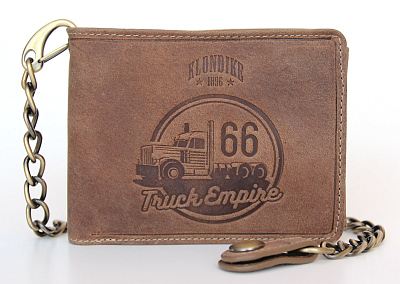 Бумажник KLONDIKE «Harry Truck», натуральная кожа в светло-коричневом цвете, 13 х 10 х 3 см (Коричневый)