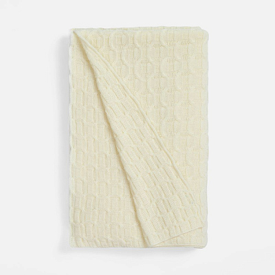 Плед Braidera  (молочный) (Белый)