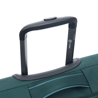 Чемодан TORBER Seyd, тёмно-зелёный, нейлон 600D, 36,5 х 19 х 54 см, 32 л