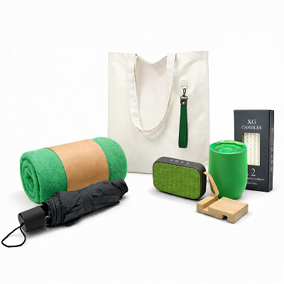 Подарочный набор Casual, зелёный (Зеленый)