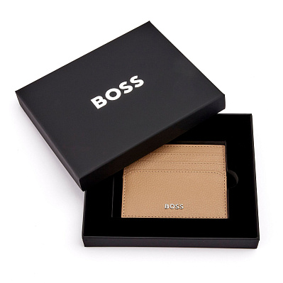 Картхолдер Hugo Boss - Classic Grained (Коричневый)