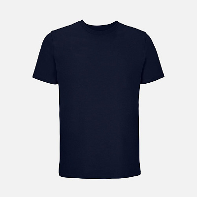 Футболка унисекс Lyam, молочно-белая (Тёмно-синий)