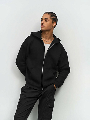 Толстовка унисекс на молнии Jelo, серый меланж