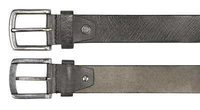 Ремень KLONDIKE Creek, односторонний, натуральная воловья кожа, цвет серый, 120 х 4 см