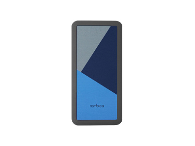 Внешний аккумулятор NEO Bright, 10000 mAh (Серый, голубой, синий)
