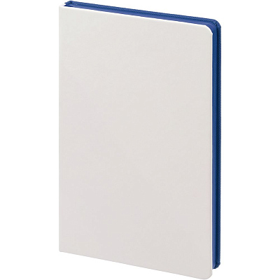 Ежедневник Duplex, недатированный, белый с синим