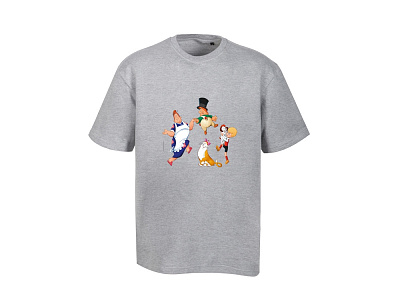 Футболка из хлопка френч-терри 220 г/м2 Карлсон (Серый меланж)