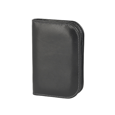 Чехол для хранения часов дорожный, для 4 часов, кожаный, черный (Чёрный)