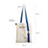 Шоппер Superbag с ремувкой 4sb (неокрашенный с синим) - Фото 4