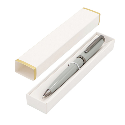 Ручка Betty в коробке Cradle белой с позолотой, серая (Серый)