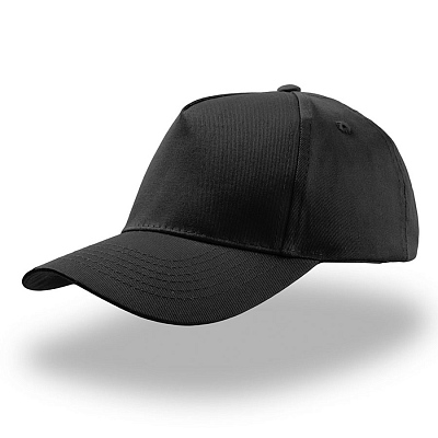 Бейсболка детская KID START FIVE, 5 клиньев, застежка на липучке (Чёрный)