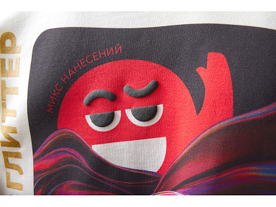 Худи оверсайз Alpha.01 унисекс, с миксом видов нанесения