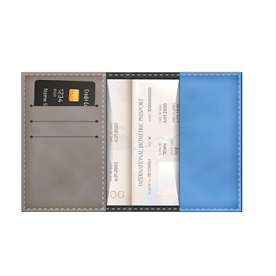 Обложка для паспорта Buru. Под заказ (Многоцветный)