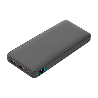 Внешний аккумулятор с подсветкой Анкор Плюс PD (Ancor PD Plus)10000 mAh, черный (Серый)