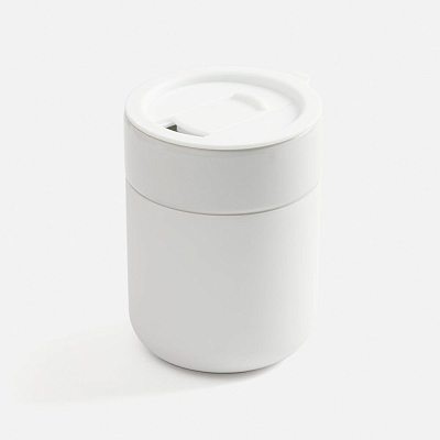 Кружка Nabo с силиконовым держателем, белая (Белый)