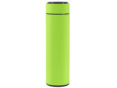 Термос FAMILY MARK LED, индикатор, soft touch