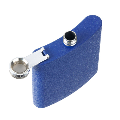 Фляга S.Quire 0,18 л, Black Ice, сталь, синяя