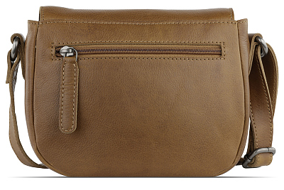 Сумка женская KLONDIKE GOLD «Kate», натуральная кожа в коньячном цвете, 21 х 16,5 х 6,5 см