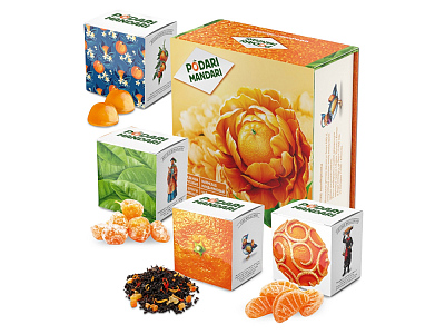 Подарочный набор с чаем и сладостями ПодариМандари (Мультиколор)