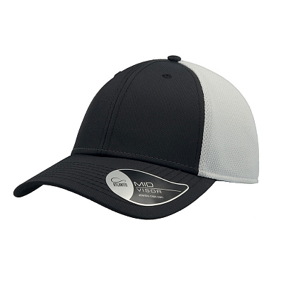 Бейсболка CAMPUS, 6 клиньев, застежка на липучке (Чёрный)