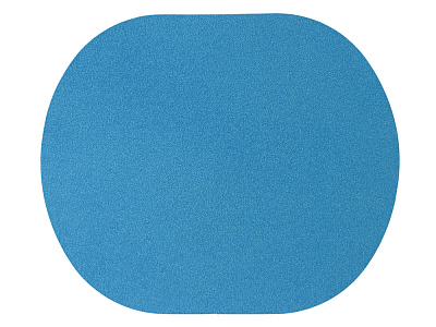 Патч Овал, nubuk (Голубой)