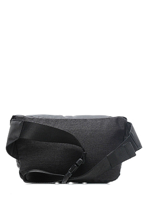 Сумка на пояс BUGATTI Universum, графитовая, полиэстер меланж/тарпаулин, 27х5х15 см, 1 л