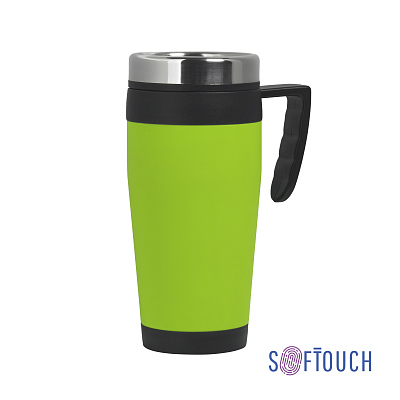 Термокружка "Австралия", покрытие soft touch, 400 мл  (Зеленое яблоко)