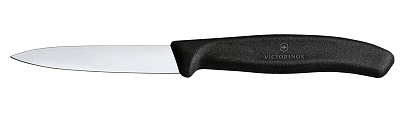 Набор из 11 кухонных ножей VICTORINOX, чёрная рукоять, в подставке из бука высотой 35,5 см