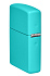 Зажигалка ZIPPO Classic с покрытием Flat Turquoise, латунь/сталь, бирюзовая, глянцевая, 38x13x57 мм - Фото 9