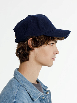 Бейсболка Woolridge, темно-синяя