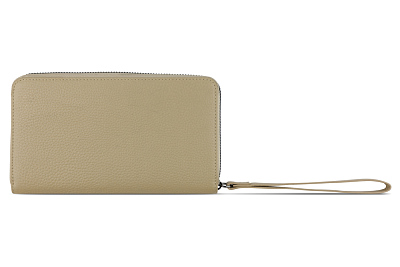 Кошелёк женский BUGATTI Elsa с ключницей, с RFID, песочного цвета, кожа/полиэстер, 18,7х3х10 см