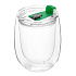 Стакан стеклянный Mango To Go, белый/зелёный - Фото 2