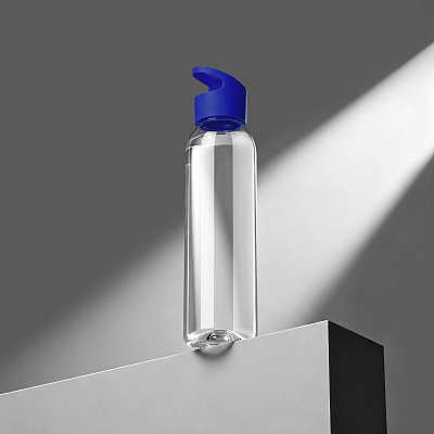 Бутылка для воды Plain 2 (Прозрачный/синий)