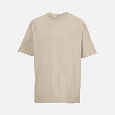 Футболка оверсайз мужская Boxy Men, бежевая (льняная) (Льняной)