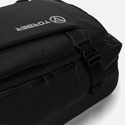 Сумка на колесах TORBER Mobi, чёрный, полиэстер 900D с PU покрытием, 60 х 38 х 25,5 см, 57 л