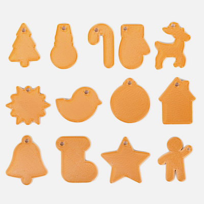 Мини-подвеска «Пряник», 3D-печать на заказ, колокольчик