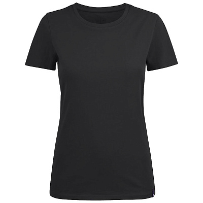Футболка женская Ladies American U, черная (Чёрный)