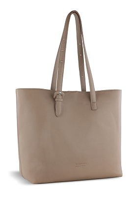 Бизнес-шоппер женский наплечный BUGATTI Luna , полиуретан, 47 х 18 х 34 см (Пудровый)