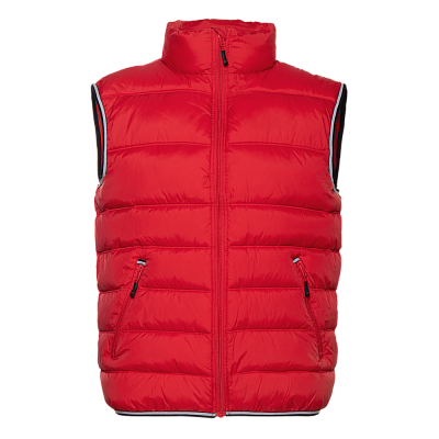 Жилет мужской STAN утепленный таффета 210T,65, 82 (Красный с контрастом)