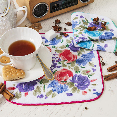 Салфетка махровая велюр "LAKE" мини-В.68