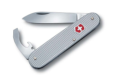 Нож перочинный VICTORINOX Bantam Alox, 84 мм, 5 функций, алюминиевая рукоять  (Серебристый)