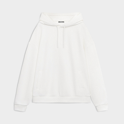 Худи релакс унисекс Баланс (Balance), с начесом  (Белый)