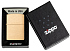 Зажигалка ZIPPO с покрытием Brushed Brass, латунь/сталь, золотистая, матовая, 38x13x57 мм - Фото 6